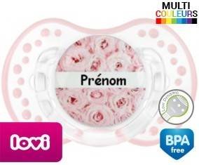 Roses + prénom: Sucette LOVI Dynamic-su7.fr