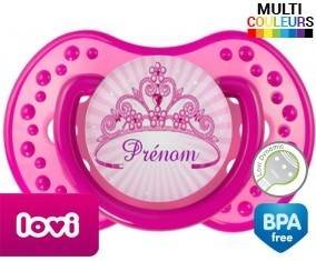 Couronne princesse + prénom: Sucette LOVI Dynamic-su7.fr