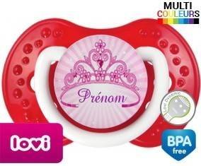 Couronne princesse + prénom: Sucette LOVI Dynamic-su7.fr