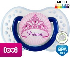 Couronne princesse + prénom: Sucette LOVI Dynamic-su7.fr