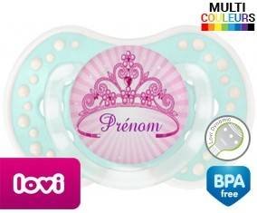 Couronne princesse + prénom: Sucette LOVI Dynamic-su7.fr