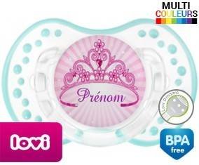 Couronne princesse + prénom: Sucette LOVI Dynamic-su7.fr