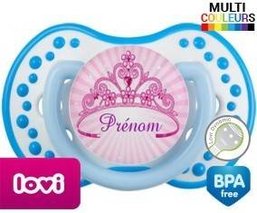 Couronne princesse + prénom: Sucette LOVI Dynamic-su7.fr