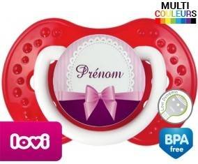 Noeud papillon + prénom: Sucette LOVI Dynamic-su7.fr