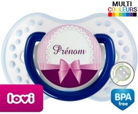 Noeud papillon + prénom: Sucette LOVI Dynamic-su7.fr