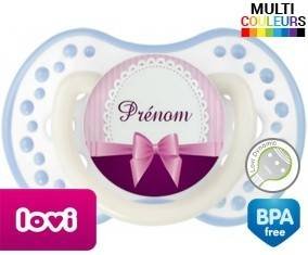 Noeud papillon + prénom: Sucette LOVI Dynamic-su7.fr
