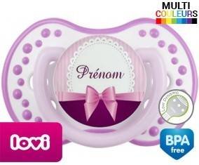 Noeud papillon + prénom: Sucette LOVI Dynamic-su7.fr