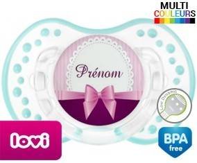 Noeud papillon + prénom: Sucette LOVI Dynamic-su7.fr