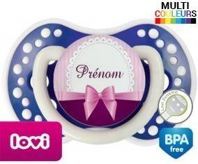 Noeud papillon + prénom: Sucette LOVI Dynamic-su7.fr
