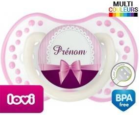 Noeud papillon + prénom: Sucette LOVI Dynamic-su7.fr