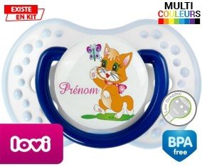 Chat papillon style1 + prénom: Sucette LOVI Dynamic-su7.fr
