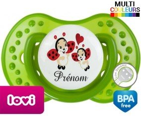 Coccinelles + prénom: Sucette LOVI Dynamic-su7.fr