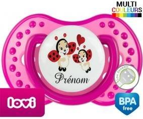 Coccinelles + prénom: Sucette LOVI Dynamic-su7.fr
