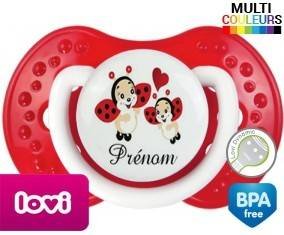 Coccinelles + prénom: Sucette LOVI Dynamic-su7.fr