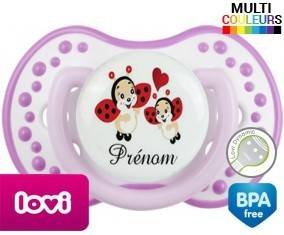 Coccinelles + prénom: Sucette LOVI Dynamic-su7.fr