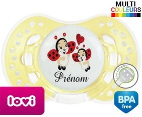Coccinelles + prénom: Sucette LOVI Dynamic-su7.fr