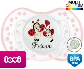 Coccinelles + prénom: Sucette LOVI Dynamic-su7.fr