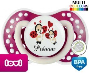 Coccinelles + prénom: Sucette LOVI Dynamic-su7.fr