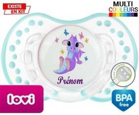 Dragon papillons + prénom: Sucette LOVI Dynamic-su7.fr