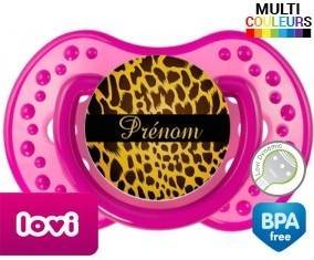 Leopard + prénom: Sucette LOVI Dynamic-su7.fr