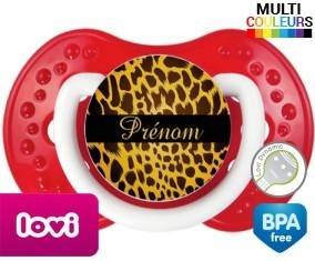 Leopard + prénom: Sucette LOVI Dynamic-su7.fr