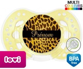 Leopard + prénom: Sucette LOVI Dynamic-su7.fr