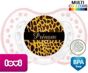 Leopard + prénom: Sucette LOVI Dynamic-su7.fr
