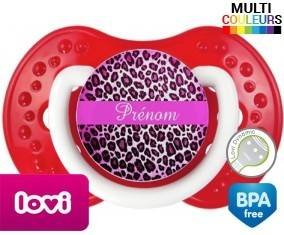 Panthere rose + prénom: Sucette LOVI Dynamic-su7.fr