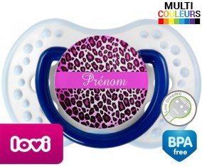 Panthere rose + prénom: Sucette LOVI Dynamic-su7.fr