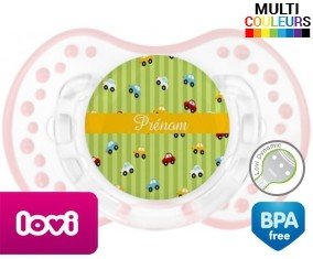 Voiture + prénom: Sucette LOVI Dynamic-su7.fr