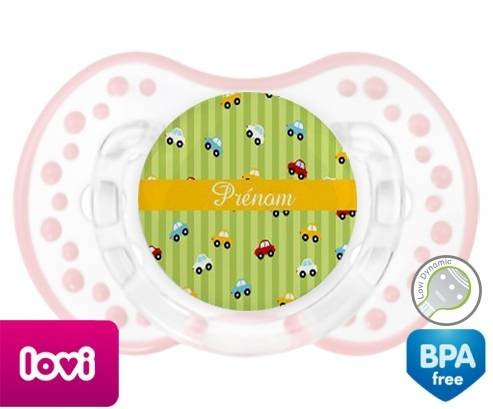 Voiture + prénom: Sucette LOVI Dynamic-su7.fr