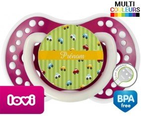 Voiture + prénom: Sucette LOVI Dynamic-su7.fr