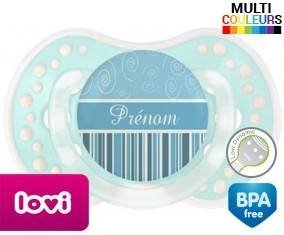 Motif bleu + prénom: Sucette LOVI Dynamic-su7.fr