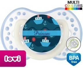 Bateau style2 + prénom: Sucette LOVI Dynamic-su7.fr