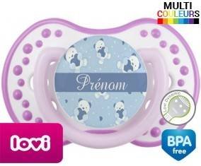 Oursons bleu + prénom: Sucette LOVI Dynamic-su7.fr