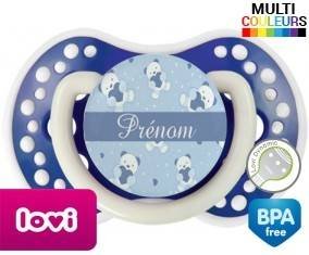 Oursons bleu + prénom: Sucette LOVI Dynamic-su7.fr