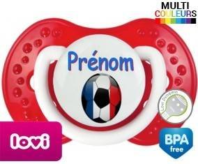 Ballon foot France + prénom: Sucette LOVI Dynamic-su7.fr