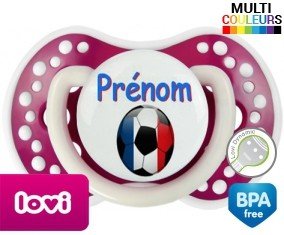 Ballon foot France + prénom: Sucette LOVI Dynamic-su7.fr