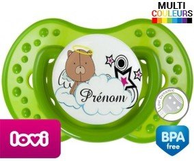Ourson + prénom: Sucette LOVI Dynamic-su7.fr