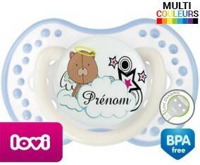 Ourson + prénom: Sucette LOVI Dynamic-su7.fr