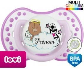 Ourson + prénom: Sucette LOVI Dynamic-su7.fr