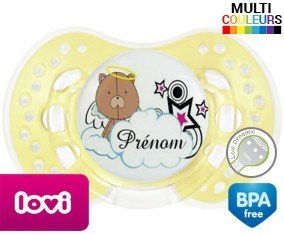 Ourson + prénom: Sucette LOVI Dynamic-su7.fr
