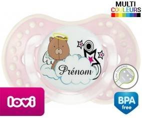 Ourson + prénom: Sucette LOVI Dynamic-su7.fr