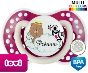 Ourson + prénom: Sucette LOVI Dynamic-su7.fr