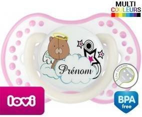 Ourson + prénom: Sucette LOVI Dynamic-su7.fr