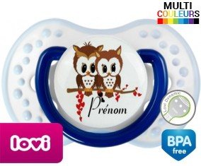 Hiboux cœur + prénom: Sucette LOVI Dynamic-su7.fr
