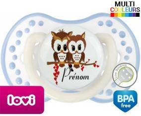 Hiboux cœur + prénom: Sucette LOVI Dynamic-su7.fr