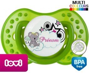 Souris + prénom: Sucette LOVI Dynamic-su7.fr