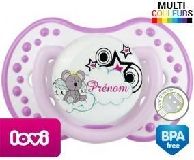Souris + prénom: Sucette LOVI Dynamic-su7.fr