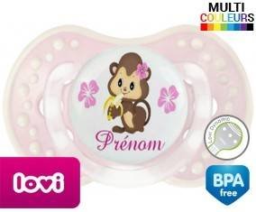 Singe noeud papillon + prénom: Sucette LOVI Dynamic-su7.fr